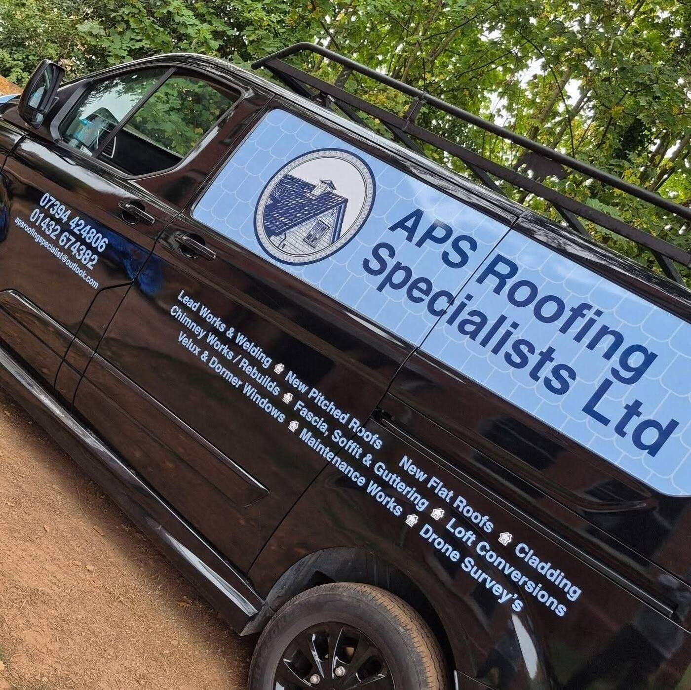 APS Roofing Specialists Ltd branded van